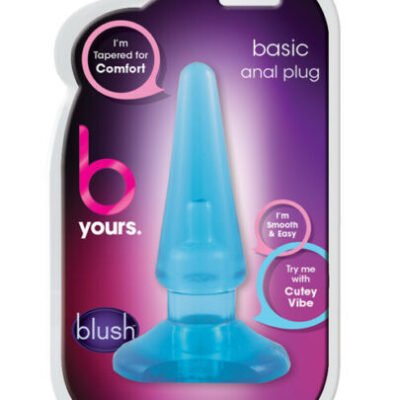 Blush básico Anal Plug-Azul