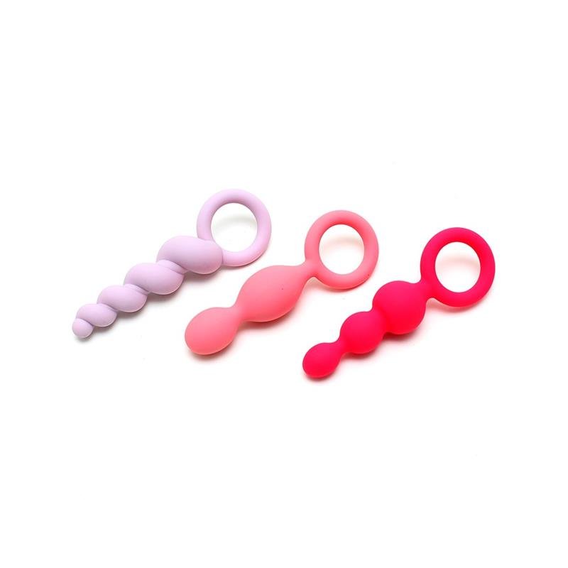Satisfyer Set 3 Plugs Anales Tricolor - Imagen 3