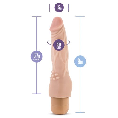 Vibrador Dr. Skin Cock Vibe 4 Beige - Imagen 5