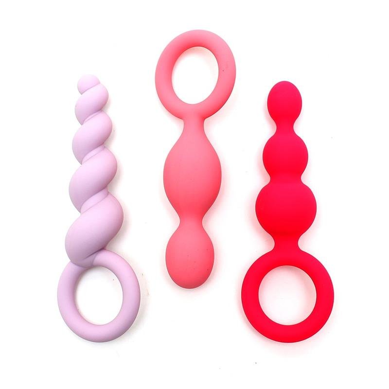 Satisfyer Set 3 Plugs Anales Tricolor - Imagen 2