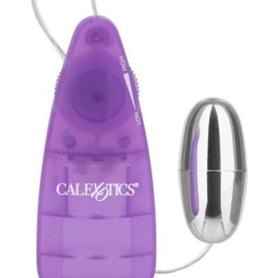 CalExotics Slim Teardrop Mini Bala Vibradora con Control Morada
