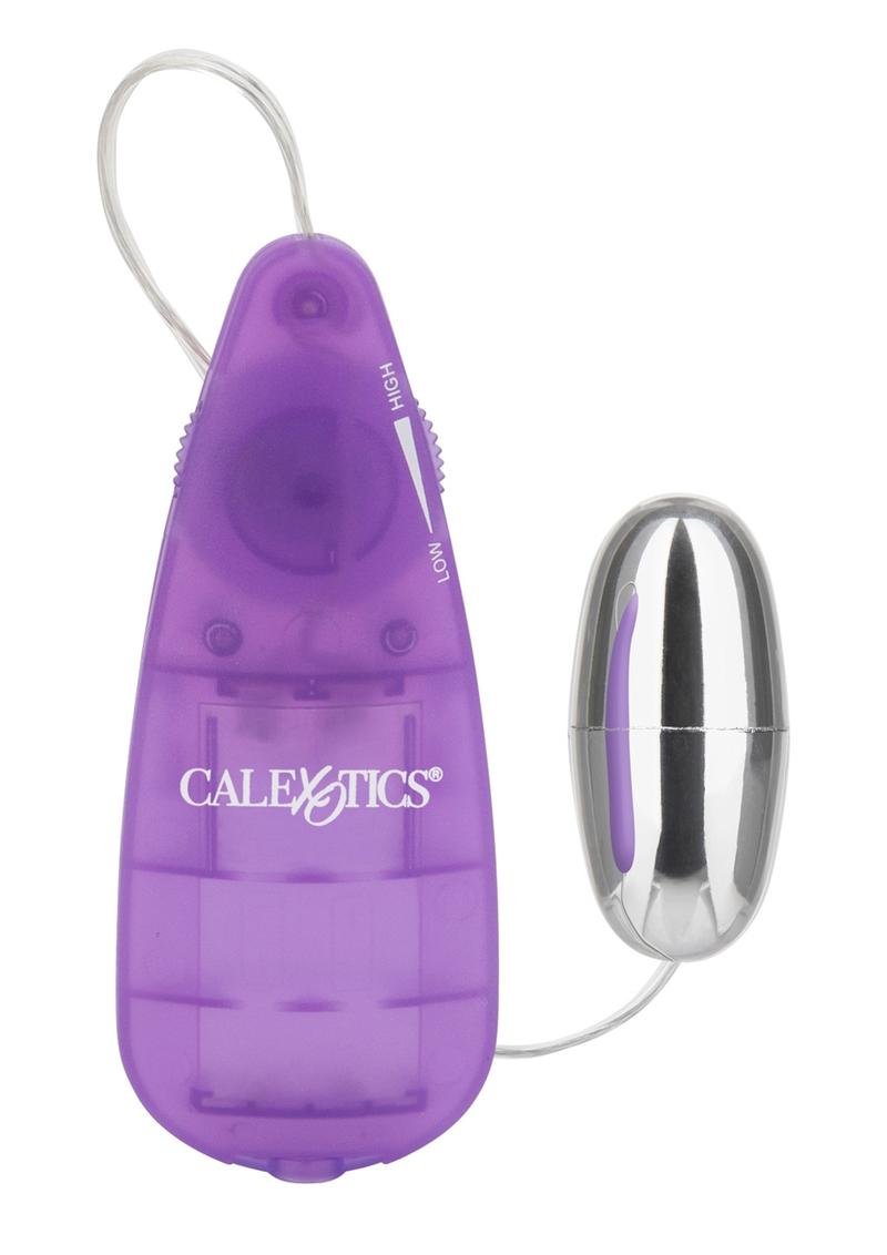 CalExotics Slim Teardrop Mini Bala Vibradora con Control Morada