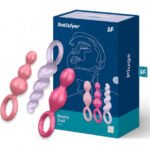 Satisfyer Set 3 Plugs Anales Tricolor