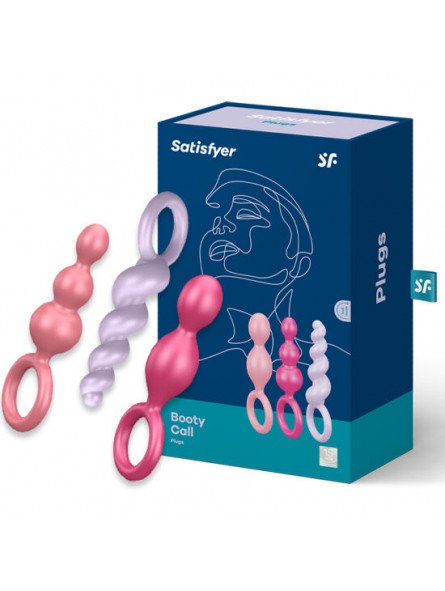 Satisfyer Set 3 Plugs Anales Tricolor