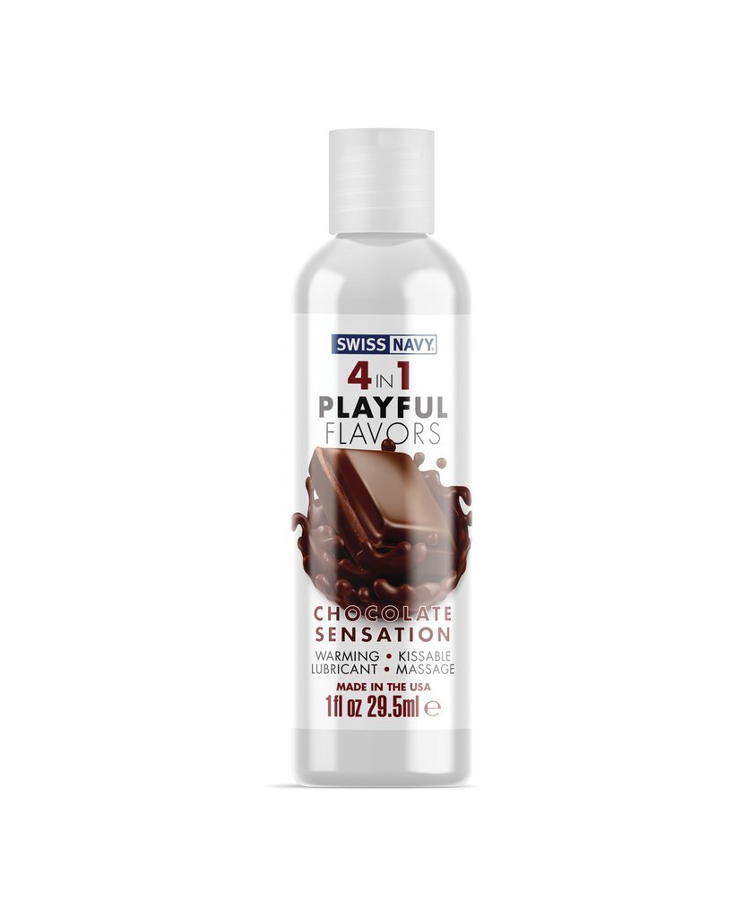Swiss Navy 4-in-1 Playful Flavors - Chocolate Sensation - 1 Fl. Oz.