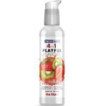 Swiss Navy 4-in-1 Playful Flavors - Strawberry Kiwi Pleasures - 4 Fl. Oz.