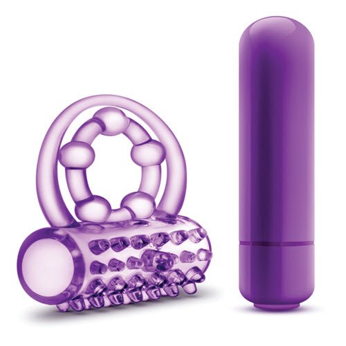Anillo vibrador para el pene con doble correa - Imagen 2
