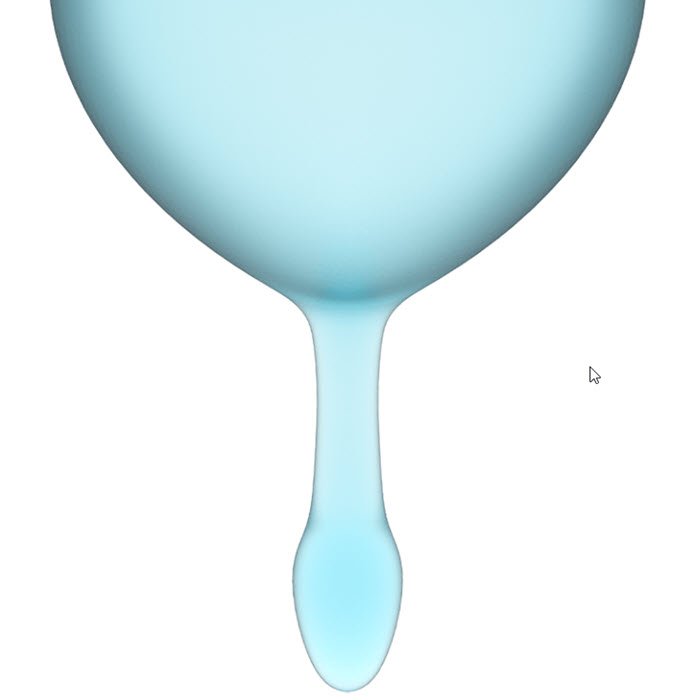 SATISFYER FEEL GOOD COPA MENSTRUAL AZUL OSCURO PAQUETE DE 2 - Imagen 2