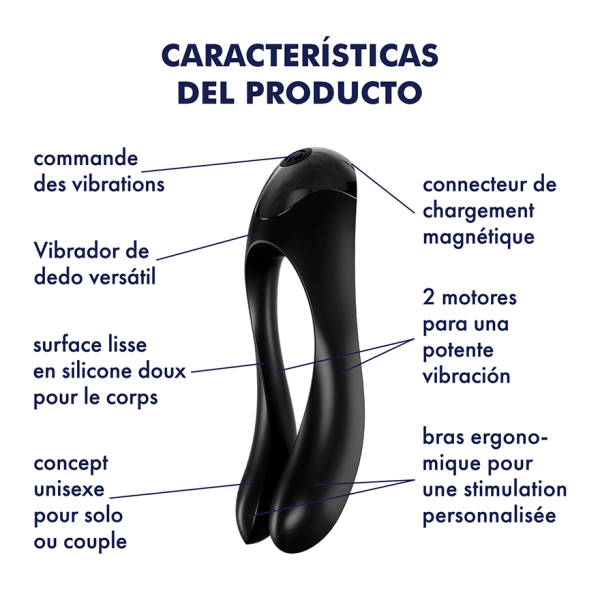 SATISFYER VIBE CANDY CANE NEGRO - Imagen 4