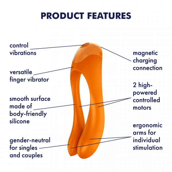 SATISFYER VIBE CANDY CANE NARANJA - Imagen 7