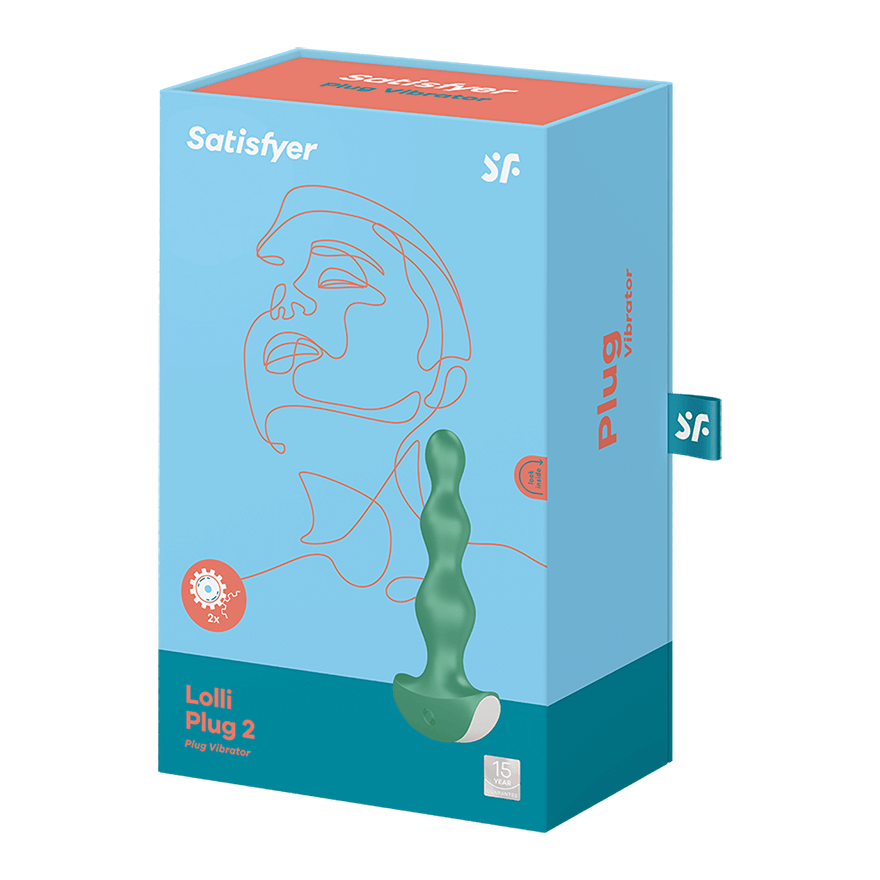 SATISFYER PLUG ANAL CON VIBRACIÓN LOLLI PLUG 2 VERDE