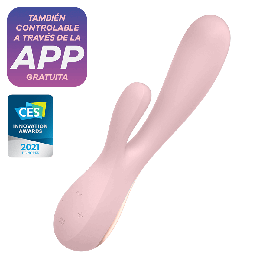 SATISFYER MONO FLEX VIBRADOR CON APP ROSA - Imagen 2