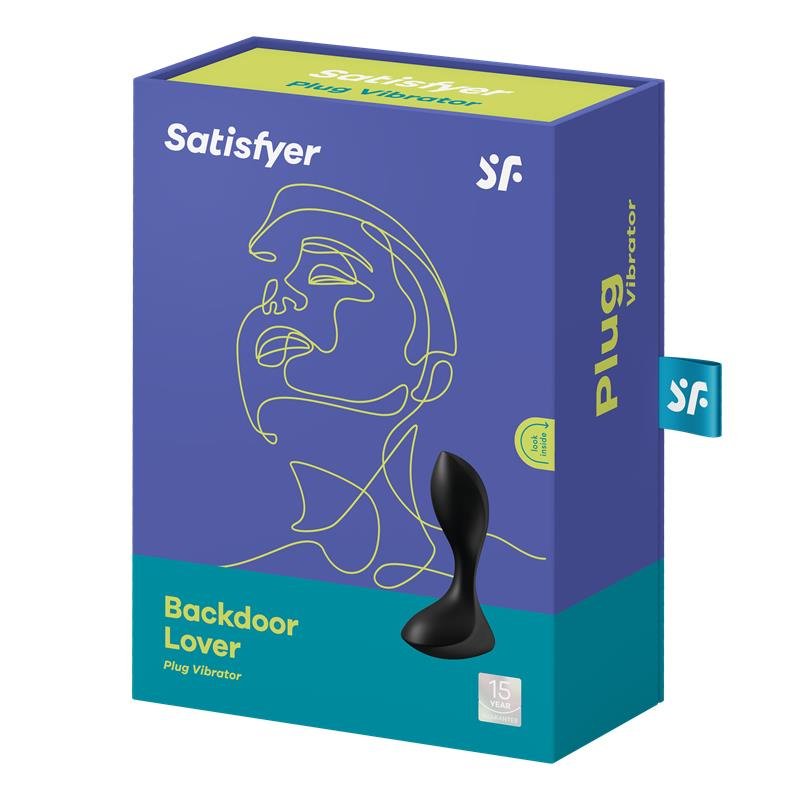 SATISFYER PLUG ANAL BACKDOOR LOVER NEGRO