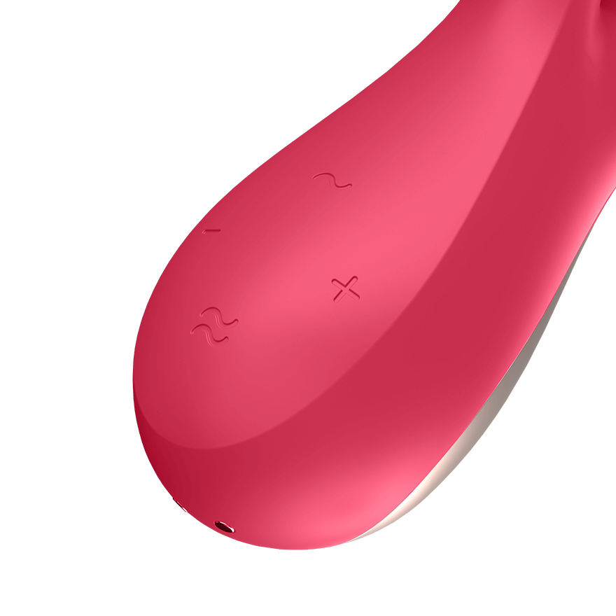 SATISFYER MONO FLEX VIBRADOR CON APP ROJO - Imagen 4