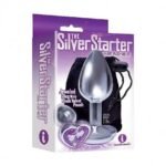 Silver Starter Heart Bejeweled Plug – Purple