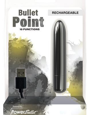 BMS – Bullet Point – Bullet Vibrator – Recargable por USB Black