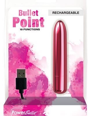 BMS – Bullet Point – Bullet Vibrator – Recargable por USB Pink