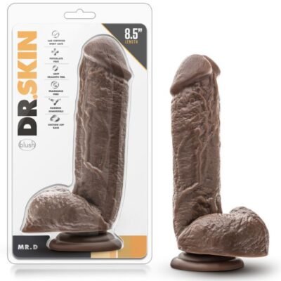 Dr. Skin – Mr. D – 8.5 Inch Dildo with Balls – Black