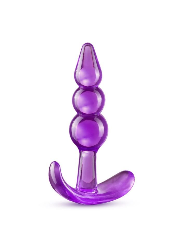 B Yours - Triple Bead Anal Plug - Purple - Imagen 5