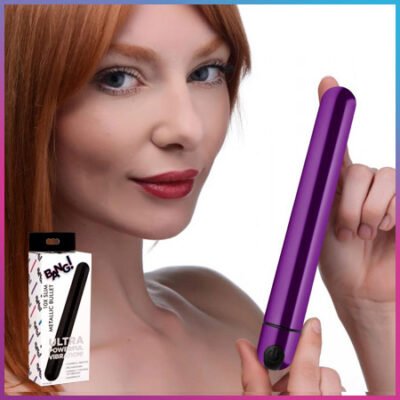 Bala metálica delgada 10X - Negra