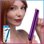 Bala metálica delgada 10X - Azul