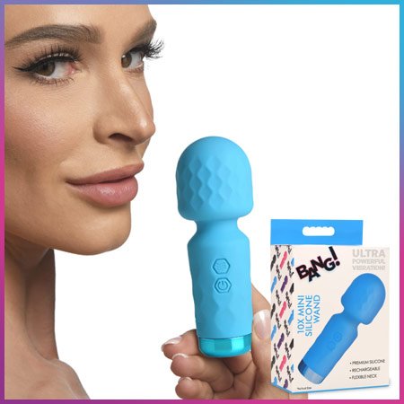 10X Mini Varita de Silicona - Azul