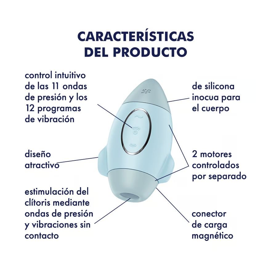 Satisfyer Mission Control Azul - Imagen 4