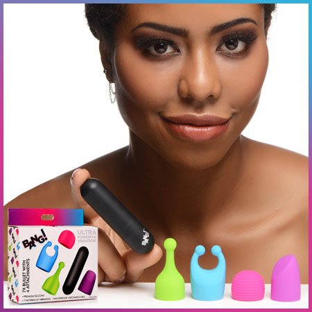 Bala recargable con 4 accesorios