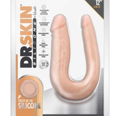 Dr. Skin  Dildo Doble 12in - Vanilla