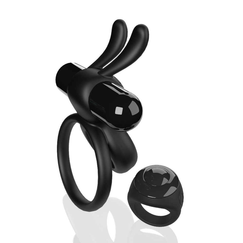 Screaming O Remote Controlled Ohare Vibrating Ring - Black - Imagen 5