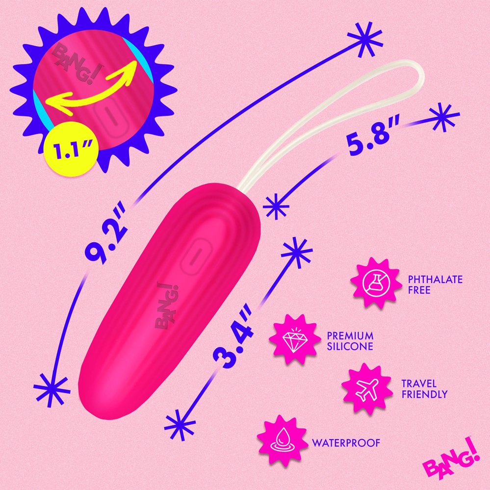 Silicone Vibrating Egg - Pink - Imagen 4