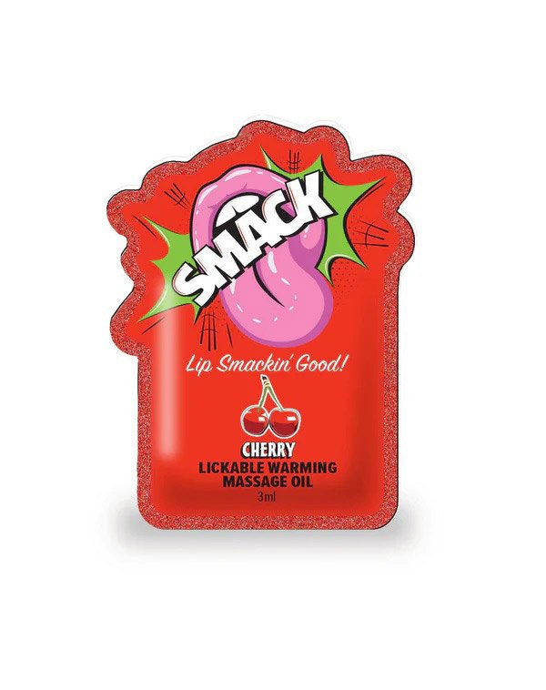 Aceite Smack Lickable Massage Oil, 3ml – Cereza