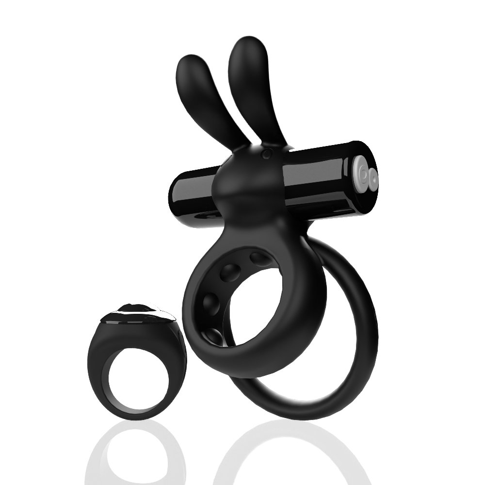 Screaming O Remote Controlled Ohare Vibrating Ring - Black - Imagen 4