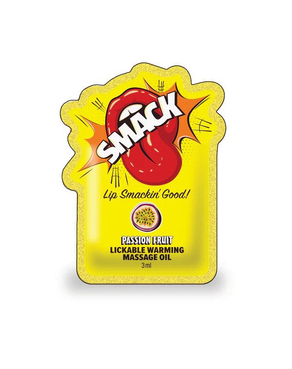 Aceite Smack Lickable Massage Oil, 3ml – Maracuya