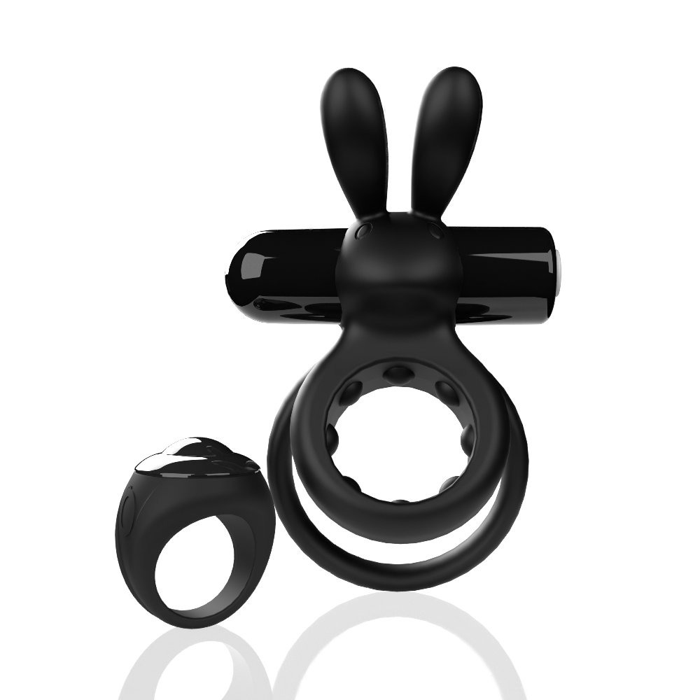 Screaming O Remote Controlled Ohare Vibrating Ring - Black - Imagen 2