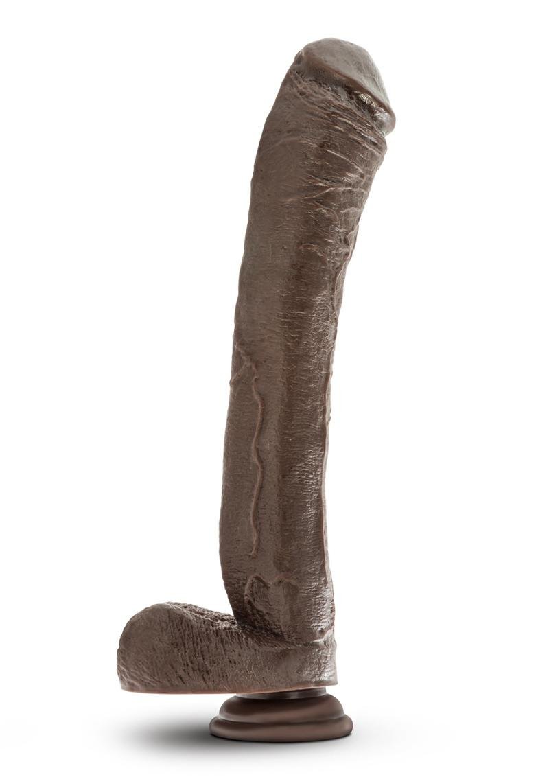 Blush Dr. Skin Mr. Ed Dildo Hiperrealista de 13" - Chocolate - Imagen 3