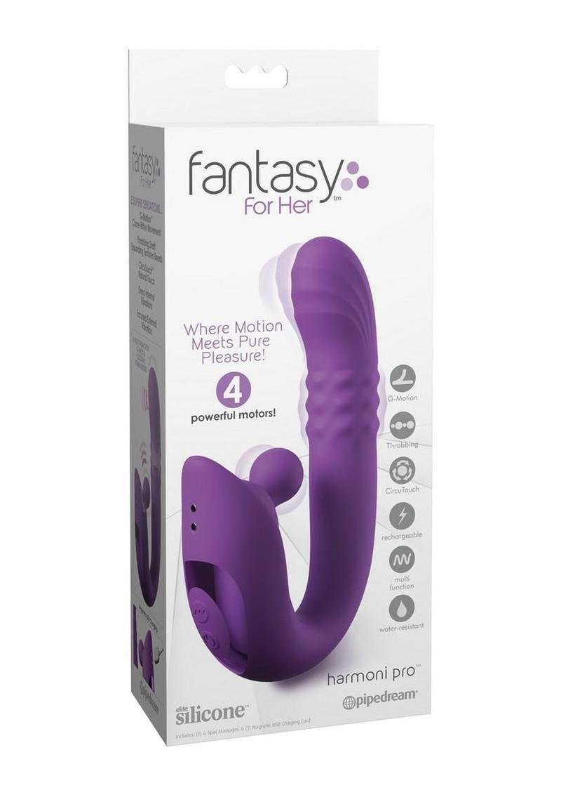 Fantasy For Her Harmoni Pro Rechargeable Silicone G-Spot Vibrator – Purple