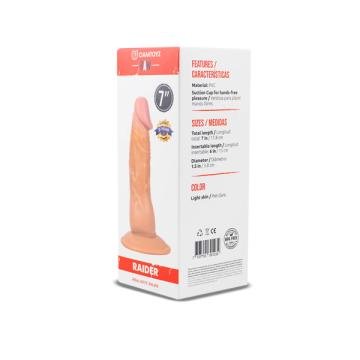 Realistic Dildo Raider - Light de 7 pulgadas