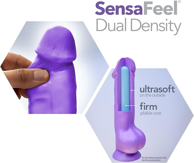 Au Naturel Bold Huge Dildo base con ventosa 10.5in - Black - Imagen 4