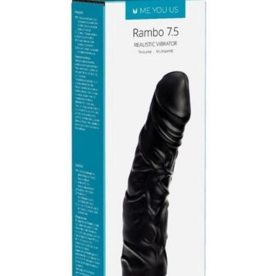 ME YOU US Rambo 7.5 Realistic Vibrador - Black