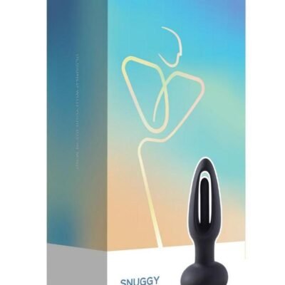 Snuggy Tapping Rechargeable Silicone Prostate Massager Plug Anal Vibrador - Black