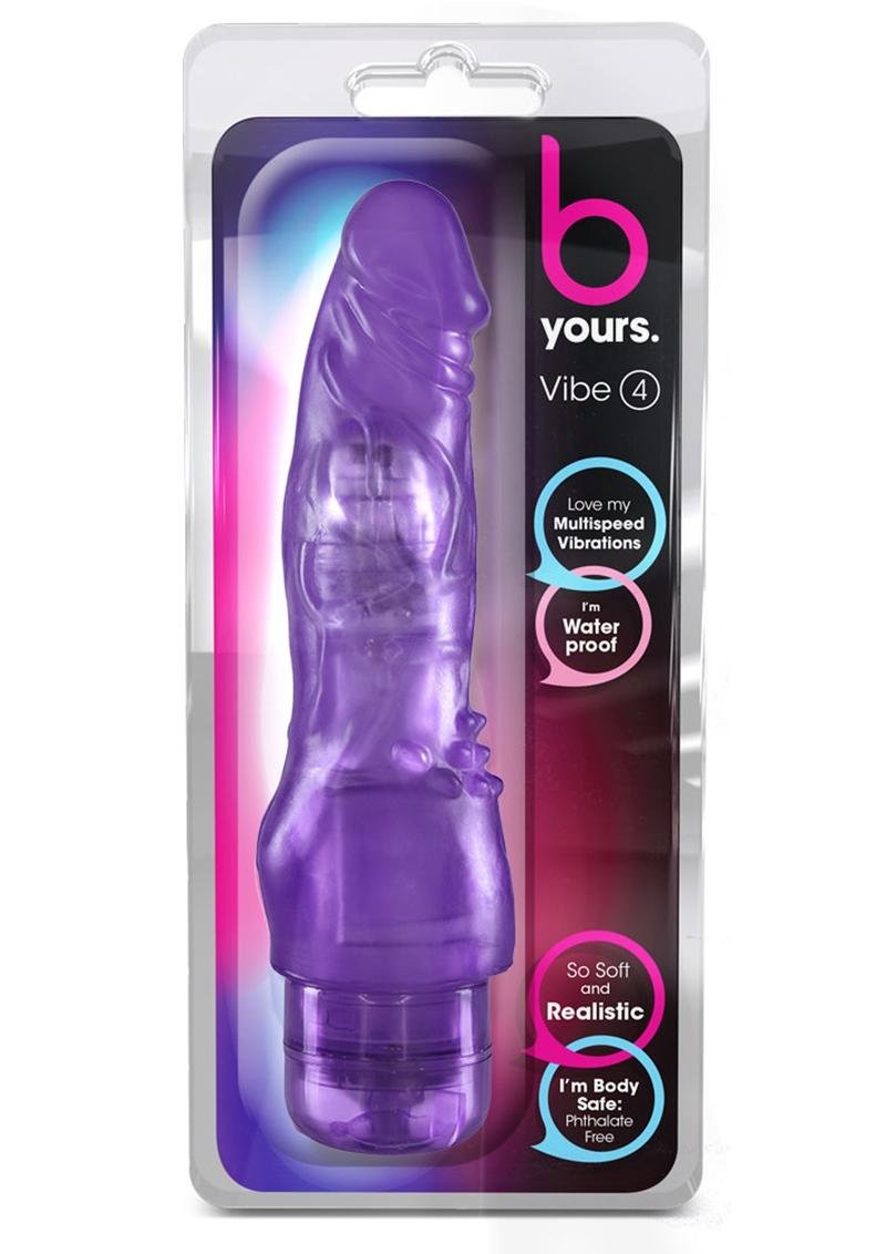 B Yours Vibe 4 vibrador 8in - Purple
