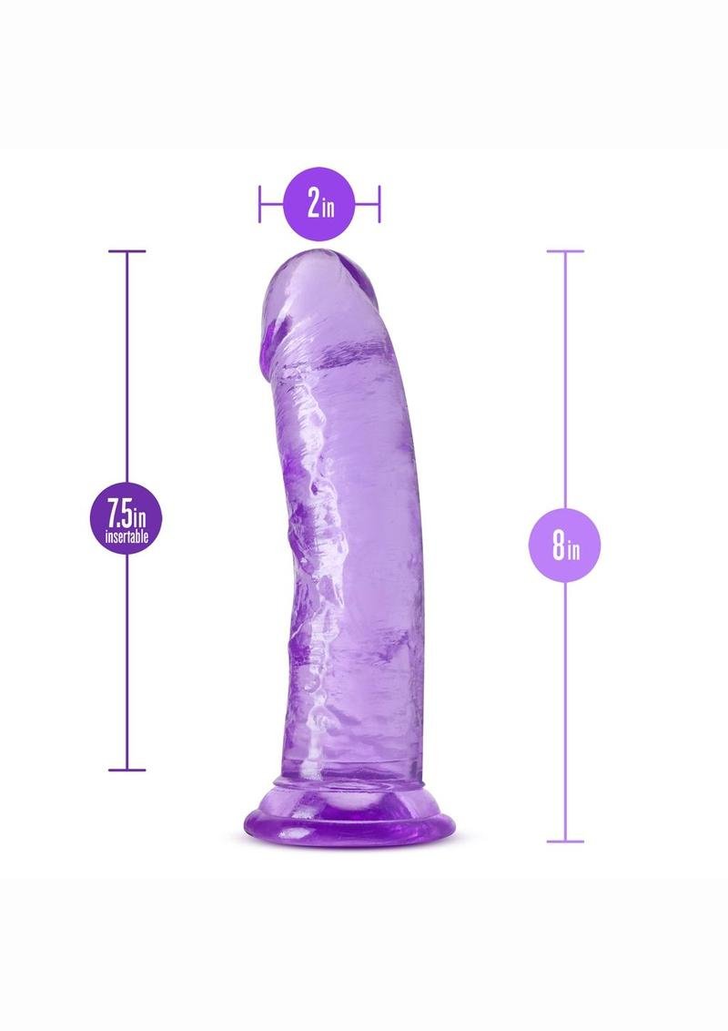B Yours Plus Roar n' Ride Dildo 8in - Purple - Imagen 2