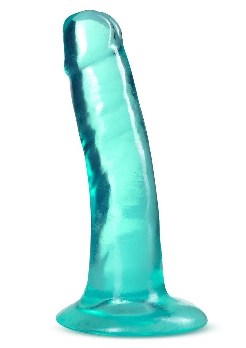 B Yours Plus Hard n' Happy Dildo 5in - Teal - Imagen 2