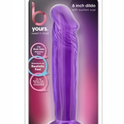 B Yours Sweet N' Small Dildo base con ventosa  6in - Purple