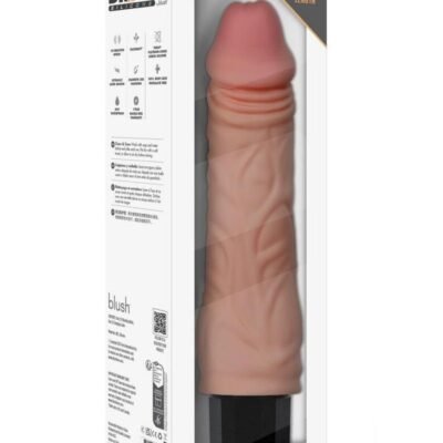 Dr. Skin Silicone Dr. Hunt Recargable Dildo vibrador 8.75in - Vanilla