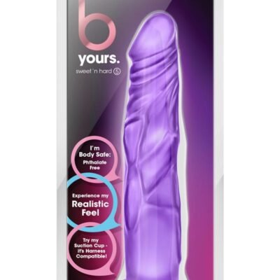 B Yours Sweet N' Hard 5 Dildo 7.5in - Purple