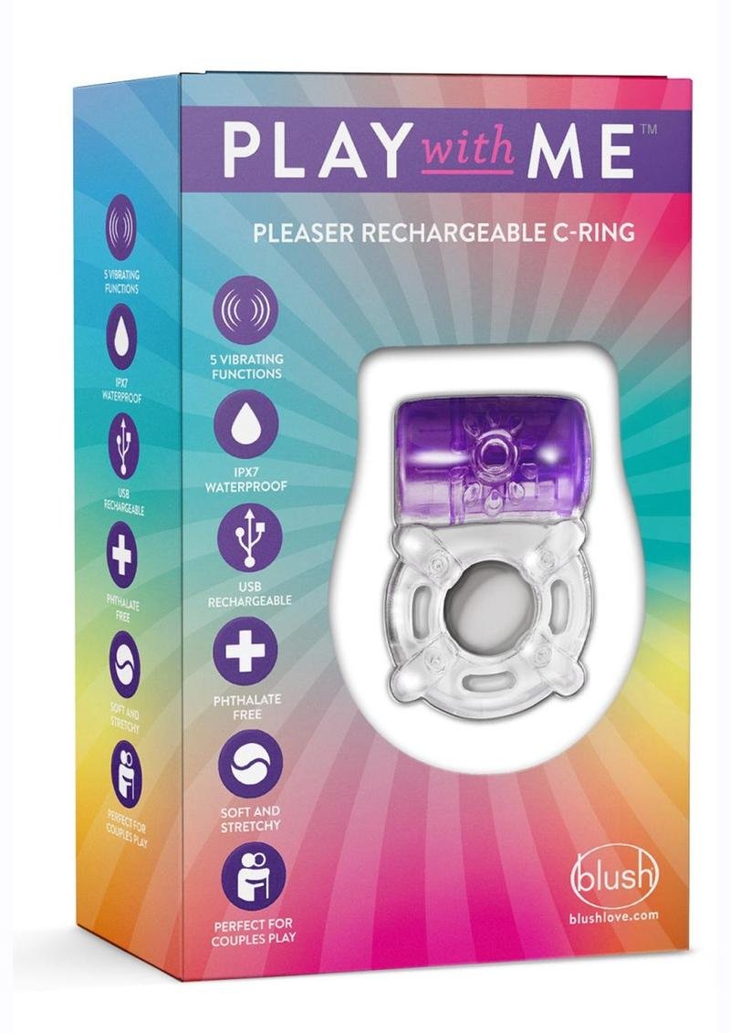 Anillo peneano Blush Novelties - Play with Me Pleaser Rechargeable Cock Ring - Purple