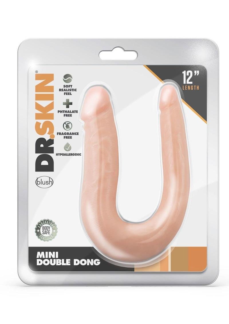 Dr. Skin Silver Collection Mini Dildo doble - Vanilla