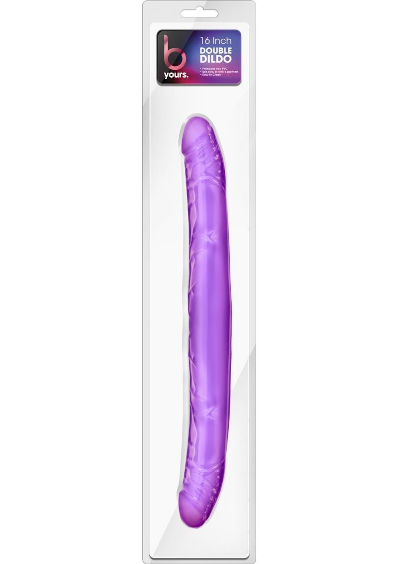 B Yours Dildo doble 16in - Purple